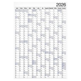   Plakátnaptár REALSYSTEM éves B/1 980x680mm kétoldalas 2026.